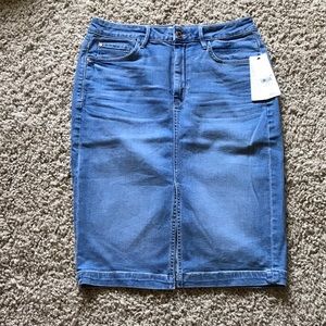 Light Wash Denim Pencil Skirt - NEW WITH TAGS